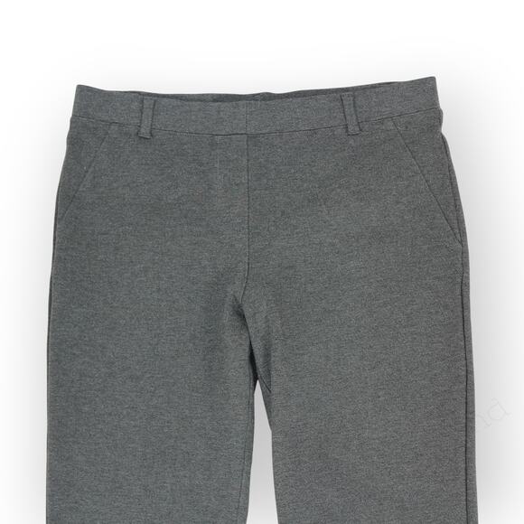 Medium Quince Ultra-Stretch Ponte StraightLeg Pant Legging FauxPockets Charcoal - Picture 6 of 10